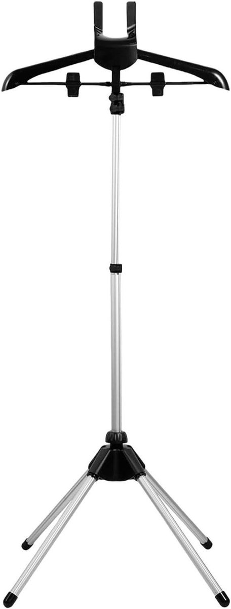 Kledingrek - Stoomhouder - Kleding Stomen - In Hoogte Verstelbaar - 85-160 cm - Zwart