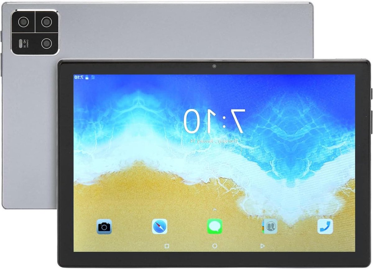 10 Inch Tablet - Octa Core - Kantoor Werk - 8GB RAM 128GB ROM - 1920x1200 Resolutie - Zilver