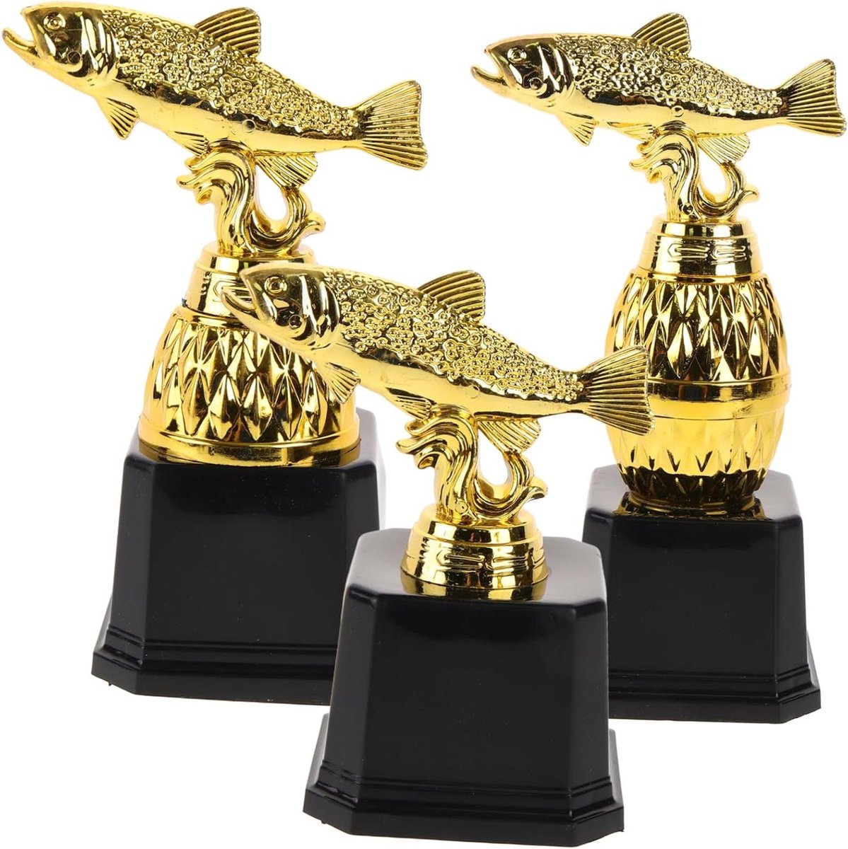Trofee Bekers - Winnaars Onderscheidingen - Wedstrijd Prijzen - Stabiele Basis - 19.5x11cm - Goudkleurig