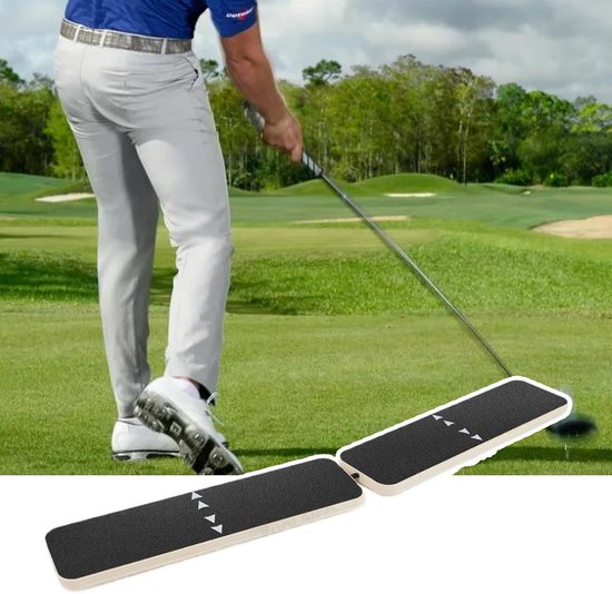 Golf Balansbord - Swing Trainer - Sport Stabiliteit - Continue aanpassing - 36 x 23 cm - Zwart van GOLF — afbeelding 5