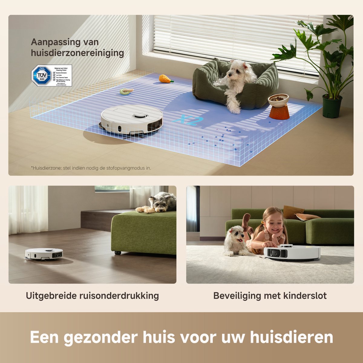 Dreame L10s Ultra Gen 3 Set – Robotstofzuiger met Dweil - 25.000 Pa Zuigkracht - Automatische Leeg- & Zelfreinigende Dweilfunctie - Custom Clean™ Technologie - Slimme zijborstels — afbeelding 4