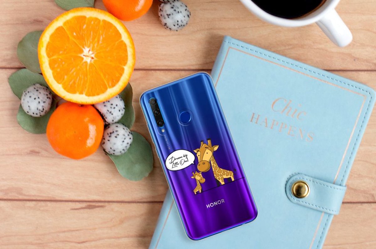 Honor 20 Lite Telefoonhoesje met Naam Giraffe