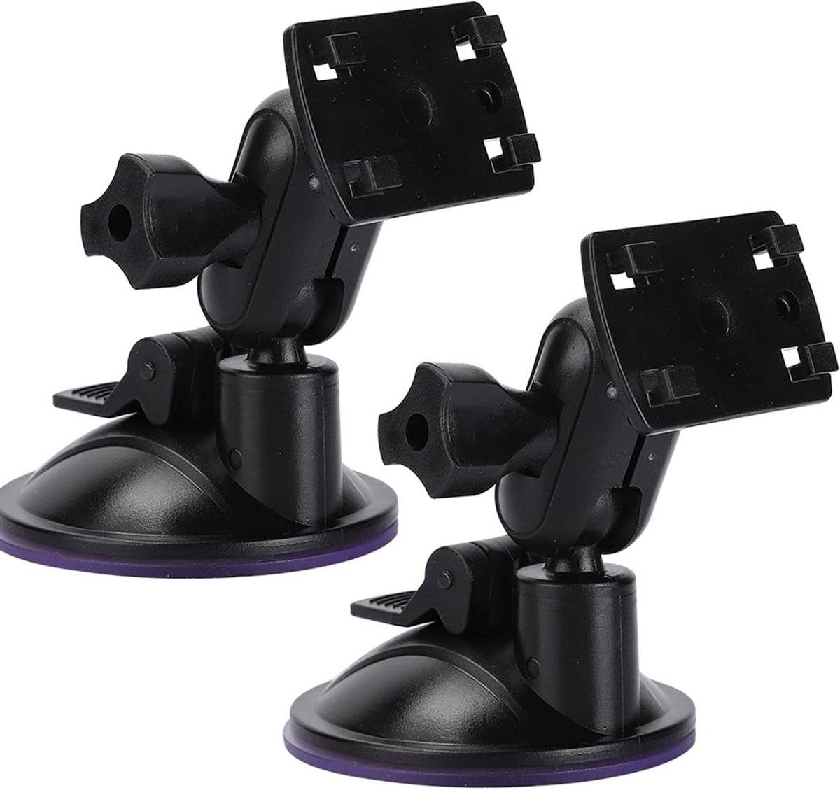 Dash Cam Houder - Zuignap Mount - Rijden Opnemen - 360 Graden Verstelbaar - 2 Stuks - Zwart