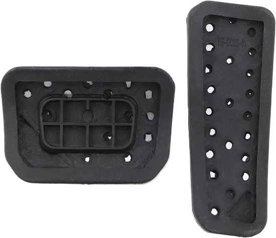 Pedaalhoezen Set - Auto Interieur - Verbeter Rijervaring - Antislip Rubber - AT met rust - Metaal — afbeelding 3