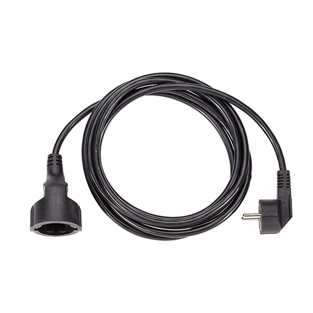 Bachmann 341.185 Stroom Verlengkabel 16 A Zwart 3.00 m H05VV-F 3G 1,5 mm²
