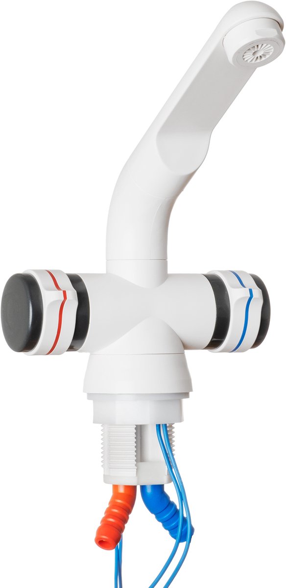 12V Camping Kraan voor Warm en Koud Water – Draaibare Waterkraan voor Camper, Caravan en Boot