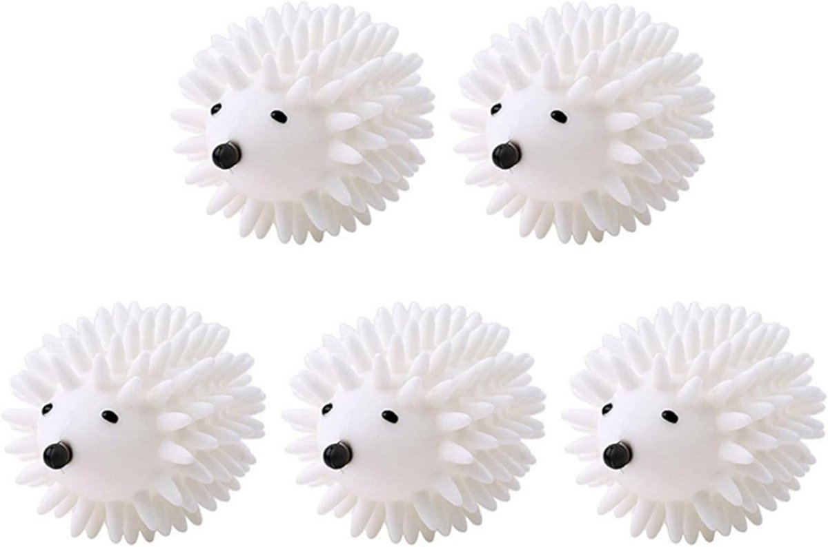 Drogerballen Set Wasgoed Verzorging Kleding Zacht Maken Herbruikbaar PVC Materiaal 5 Stuks Grijs