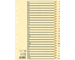 Register A-Z - Index Verdelers - Documenten Sorteren - 24 Delig - A4 Formaat - Chamois