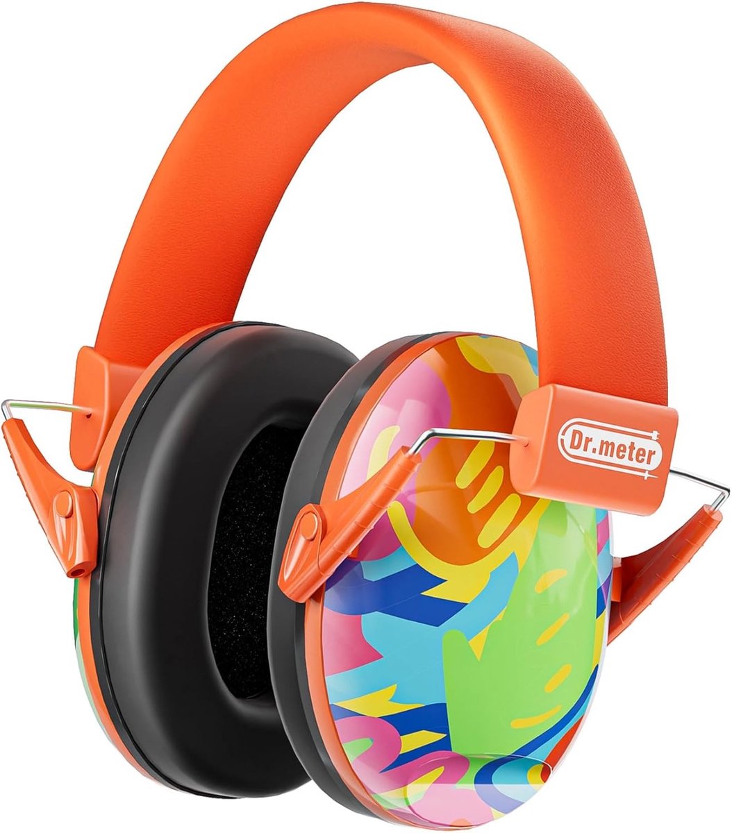Gehoorbescherming Kinderen - Oorkappen Hoofdtelefoon - Ruis Dempen - SNR 27dB Demping - 3-12 Jaar - Multicolor Cartoon