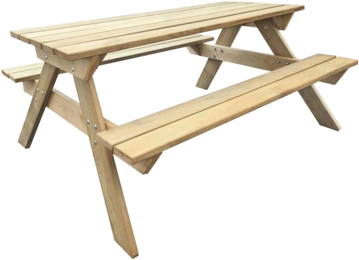Houten Picknicktafel - Tuin Tafel met Benches