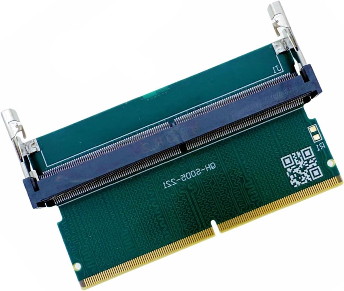 Geheugen Adapter - DDR5 Connector - Computer Testen - Snelle Installatie - 72 x 70 mm - Groen