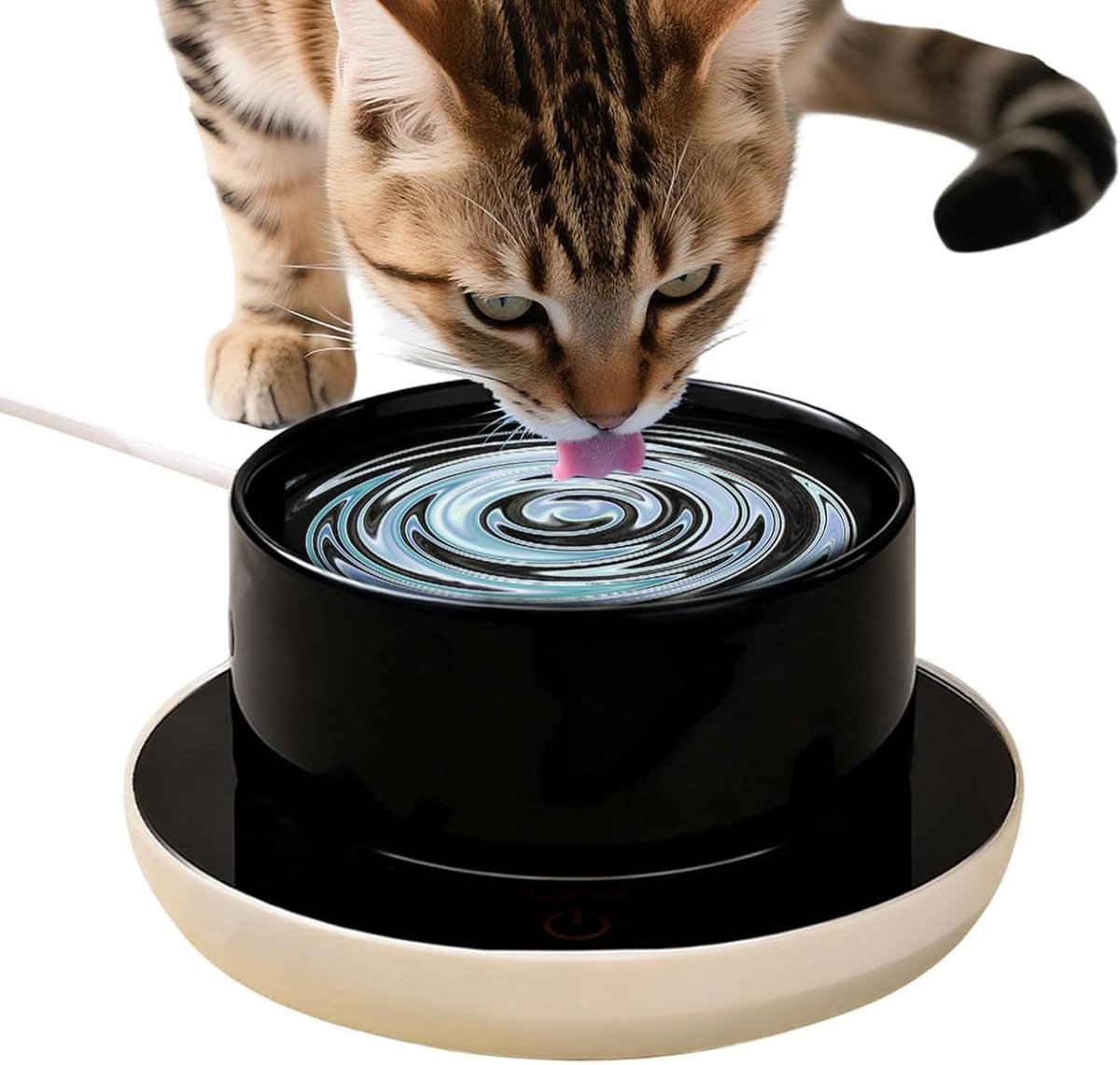 Verwarmde waterbak - Thermostatische voederbak - Dieren hydrateren - Constante temperatuur