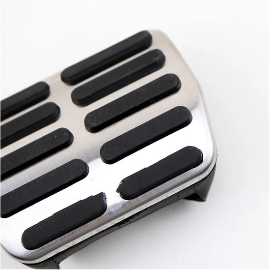Auto Pedaal Covers - Voetsteun Pedalen - Verbeter Rijervaring - Antislip Ontwerp - 3 Stuks - Zwart Zilver — afbeelding 3