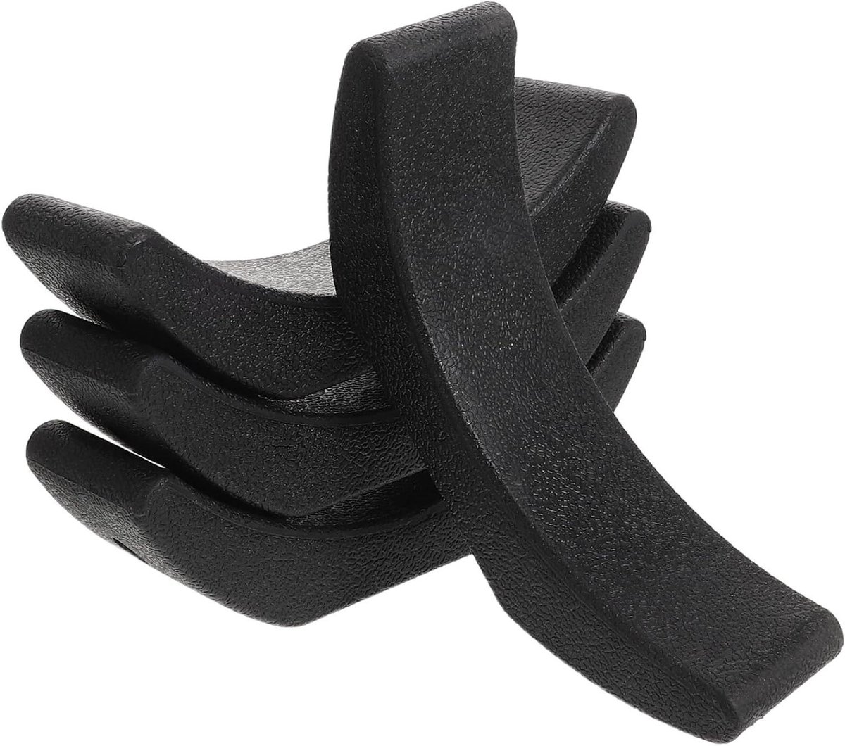 Dumbbell Steunen - Gewichtshouders - Stabiele Opslag - Schokabsorberend - 16x4x2 cm - Zwart