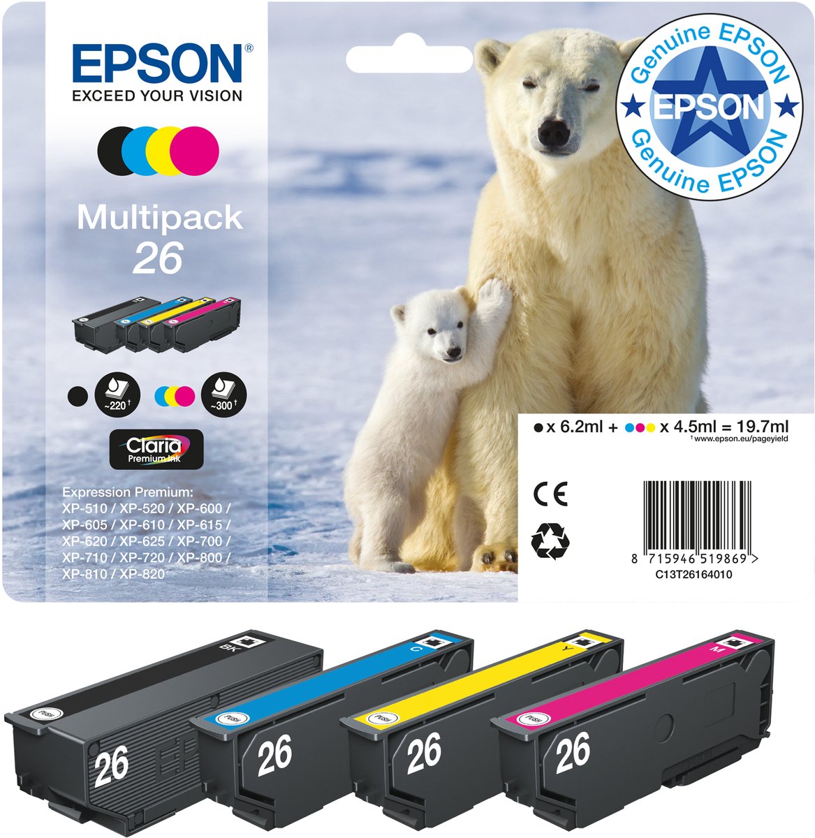 Bol.com Epson 26 - Inktcartridge / Multipack aanbieding