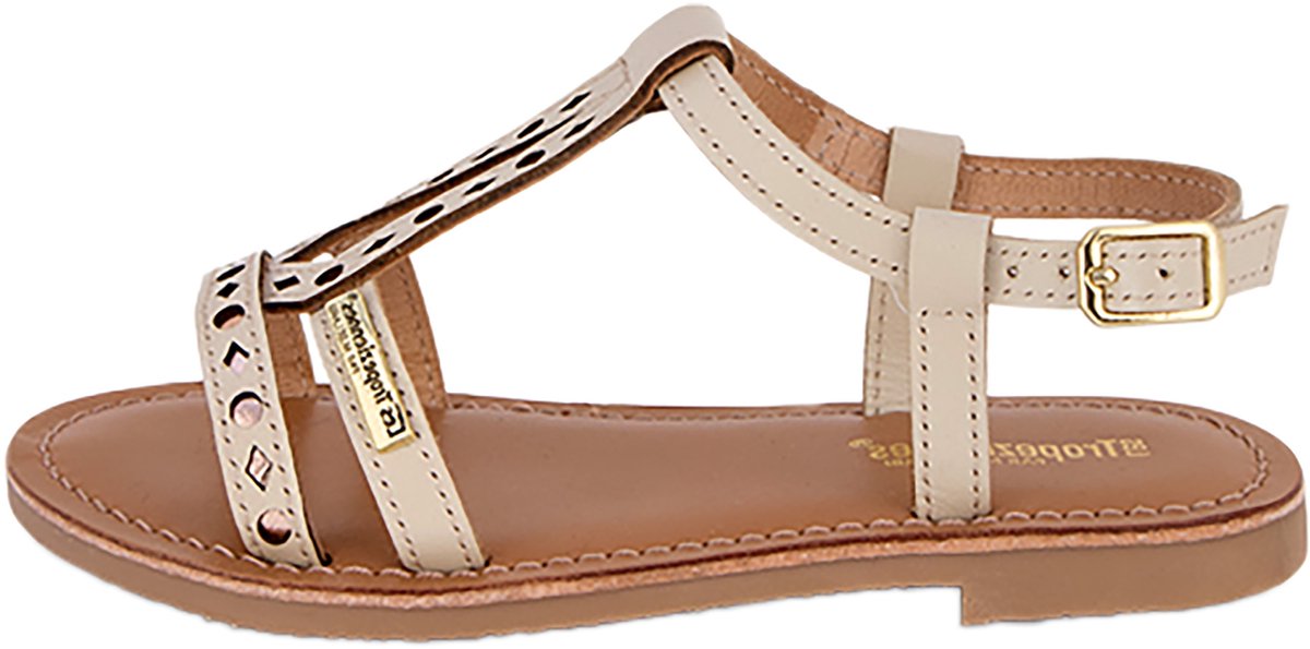 Belectra platte leren sandalen voor kinderen