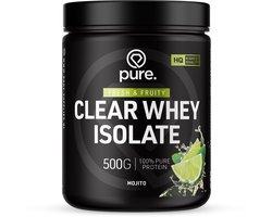 Pure. Clear Whey Isolate - Eiwit Limonade - Clear Whey Protein - Verfrissende Eiwit poeder - Mojito - 20 servings - 500g