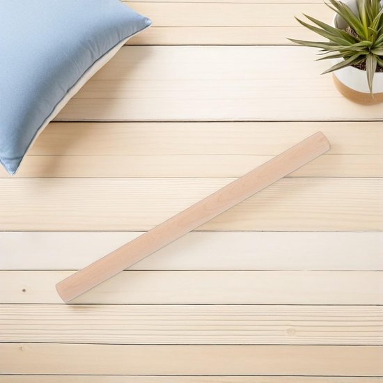 Vervangende Houten Steel - Handgreep Tuingereedschap - Tuinonderhoud - Ergonomische Ronde Grip - 505 cm - Lichtbruin van Merkloos	 — afbeelding 2
