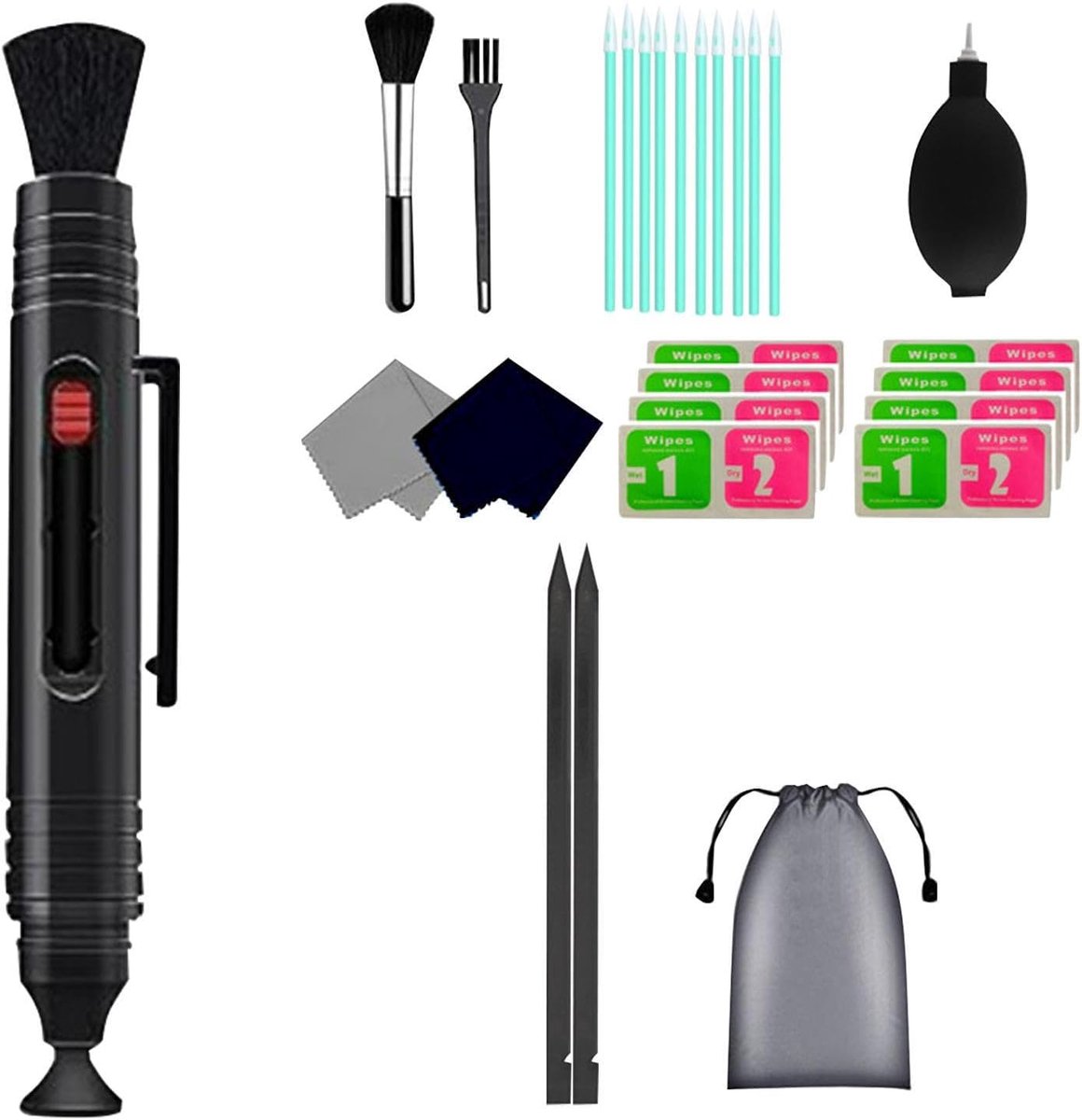 Reinigingsset Virtuele Bril - Lens Poets Set - Scherm Onderhoud - 27 Delige Kit - Compact Ontwerp