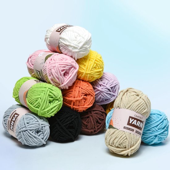Pluche haakgaren - Baby garen - Dekens maken - Zacht en pluizig - 50 gram - Donkerroze — afbeelding 2