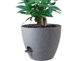 Zelfbewaterende Pot - Plantenbak Reservoir - Planten Verzorgen - Diep Water Reservoir - 12 inch - Grijze Stippen