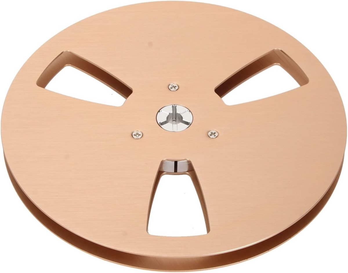 Opname Spoel - Lege spoel Tape spoel - Muziek Opnemen - 3 Wind-Resistente Gaten - 7 Inch - Goud
