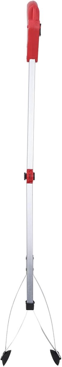 Afvalgrijper Opvouwbaar - Vuilnisgrijper Tuingrijper - Buiten Schoonmaken - Aluminium Handvat - 43cm Lengte - Rood