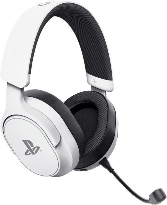 Trust GXT 499W Forta - Draadloze Gaming Headset - Official Licensed voor PS5 - werkt op PS4/PS5 - Batterijduur tot 55 uur - met USB-ontvanger - Wit