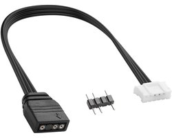 5V ARGB naar 4/6 Pin Fan Controller Adapter voor PC Fans en LED Apparaten, Compatibel met Coolmoon en EZDIY-FAB RGB Hub