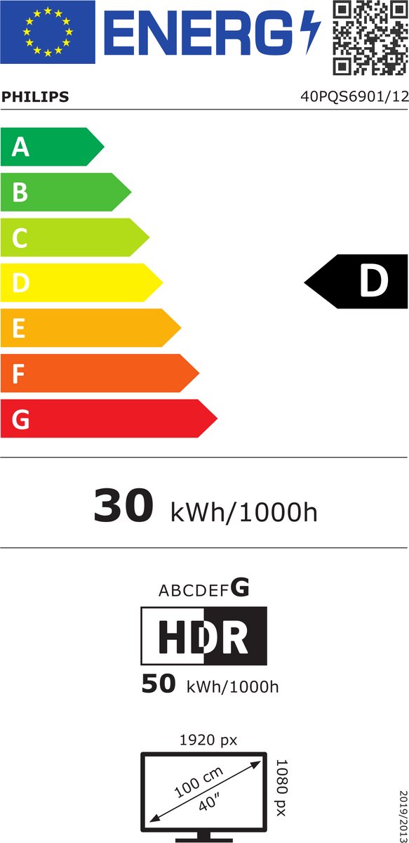 Philips 40PQS6901/12 40 inch Full HD QLED TV - afbeelding 2