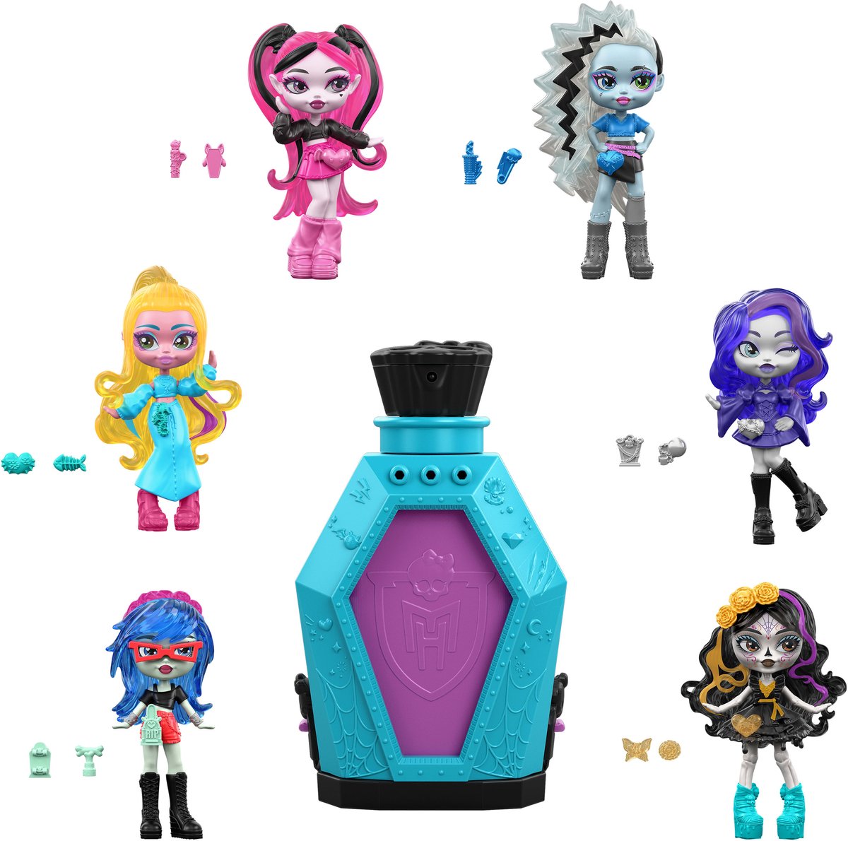 Mattel Monster High Little Frights Blind Box Doll 7 cm Dolls