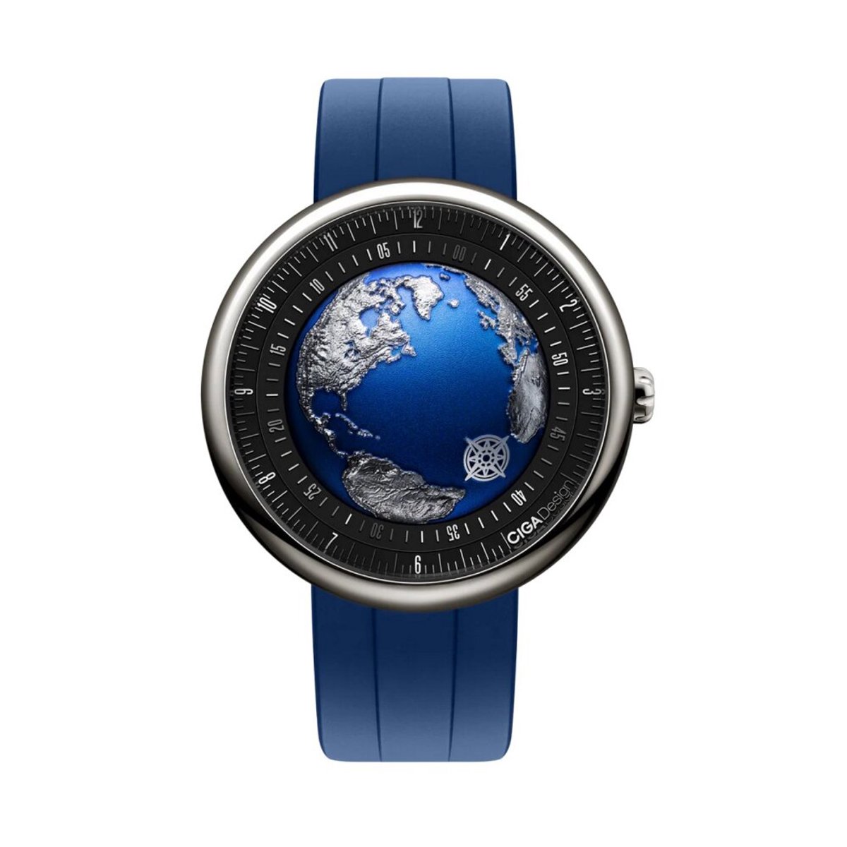 Ciga Design - U039-TU01-W6U - Polshorloge - Heren - Automatisch - Series U Blue Planet II Atlantic