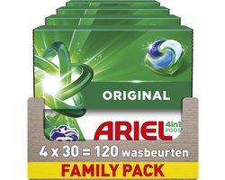 Ariel 4in1 Wasmiddel Pods Original - 4 x 30 Wasbeurten