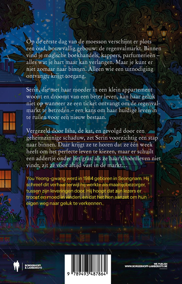 De regenvalmarkt - back cover