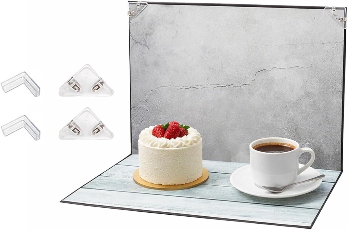 Professionele Productfotografie Set met 10 Dubbelzijdige Achtergrondpapieren, 20 Patronen voor Sieraden, Voedsel en Cosmetica, 30 x 40 cm Reflecterend Karton