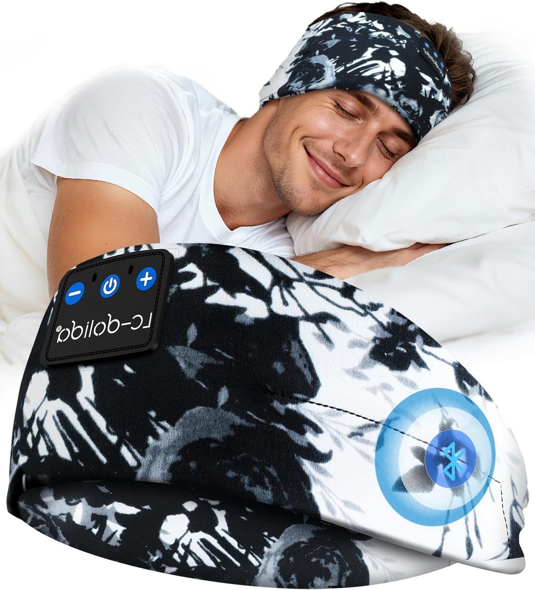 Zachte Bluetooth Slaapkoptelefoon met Microfoon, Ideaal voor Sport, Joggen en Yoga, Comfortabele Hoofdband voor Ontspanning