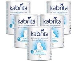 Kabrita 1 Zuigelingenmelk Multipack - Geitenmelk Flesvoeding vanaf 0 tot 6 maanden - 5x800g