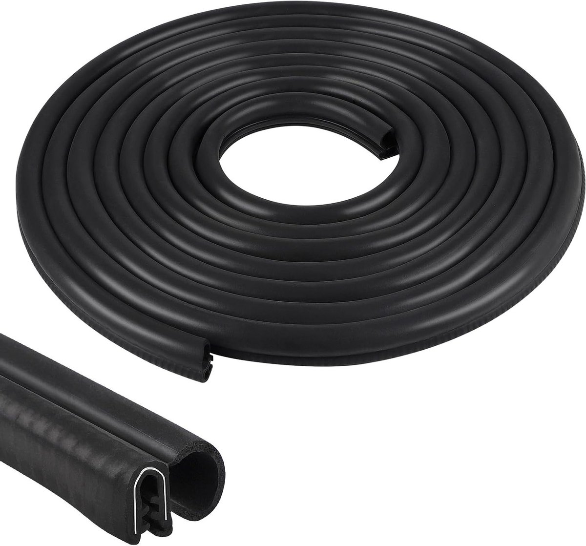 Universele Rubber Afdichtingsprofiel 6m voor Auto's, Caravans en Vrachtwagens - EPDM Deur- en Kofferbakafdichting