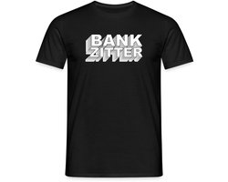 Bankzitter Retro Humor Typografie T-Shirt Heren
