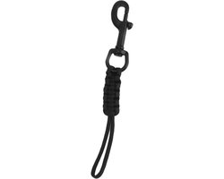 Praktische Duikkoord met Rvs Clip - Anti-Verlies Lanyard voor BCD Apparatuur, Stevig en Duurzaam, Zwart