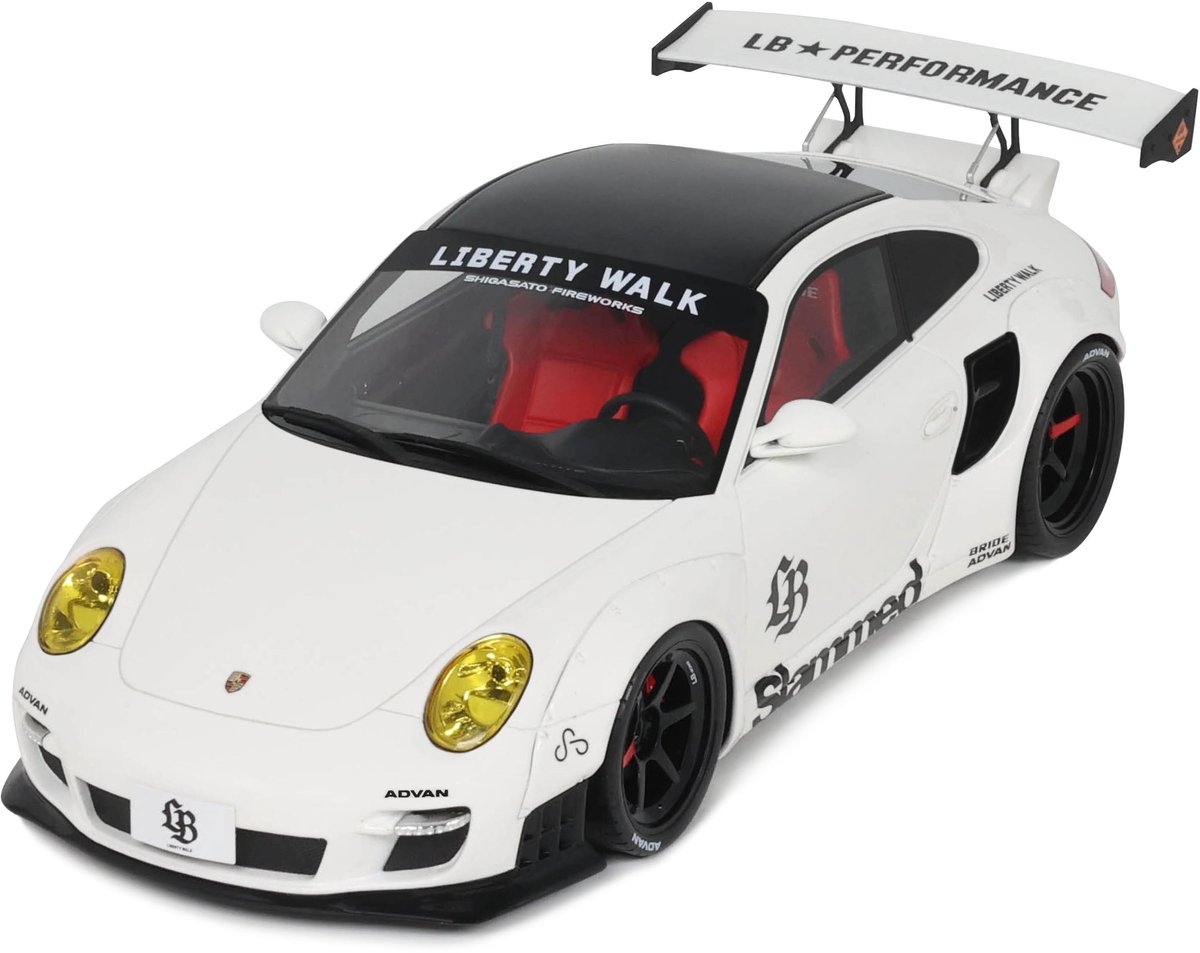 Porsche LB-Works Turbo (White) 1:18 GT-Spirit GT958