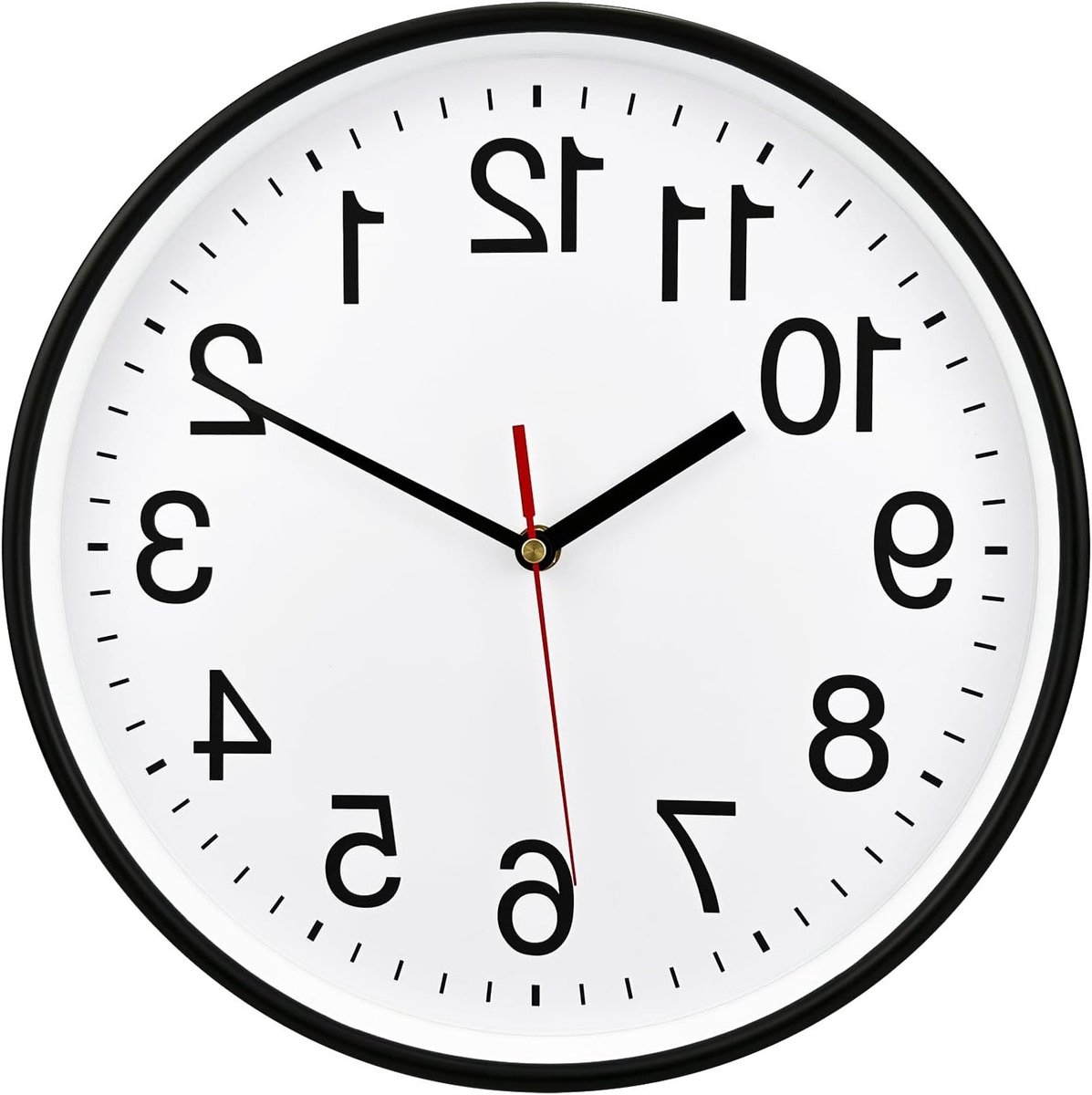 Stille Quartz Wandklok van 30 cm - Batterij-aangedreven Decoratieve Klok voor Thuis, Kantoor en School