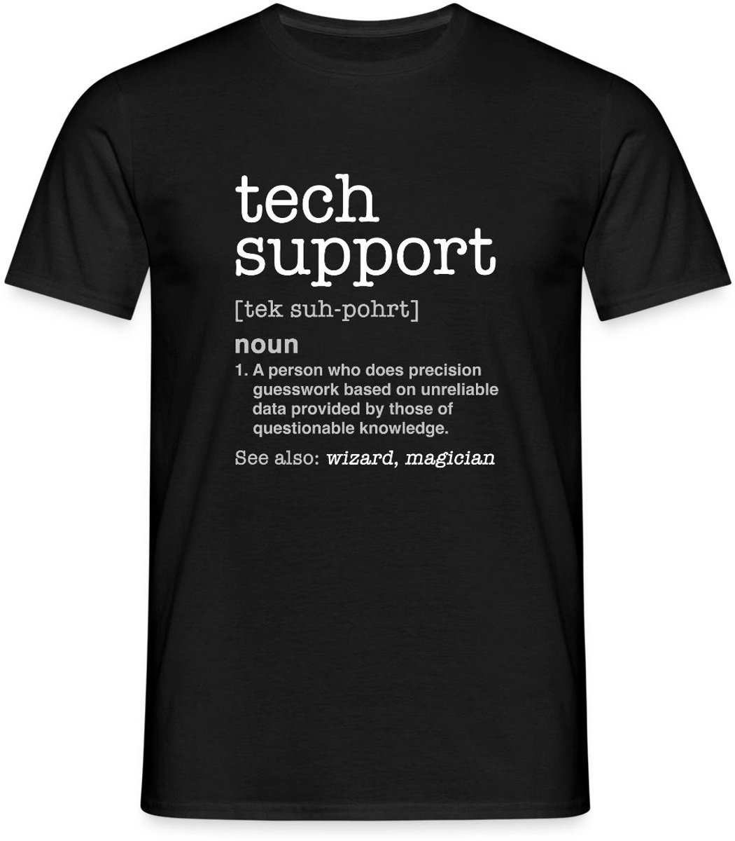 Tech Support Definitie T-Shirt Heren