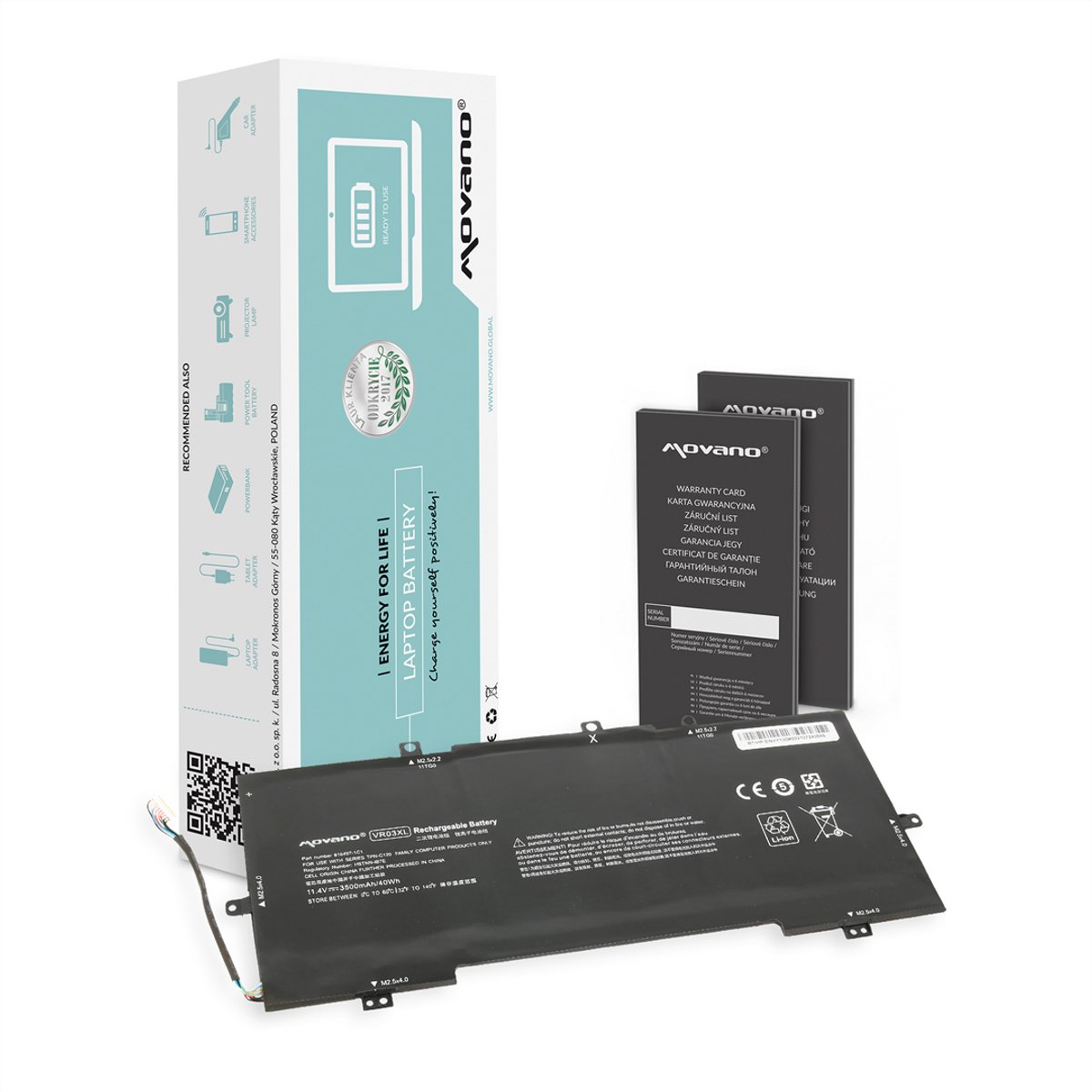 Movano - Bateria - HP Envy 13-D - Hoogwaardige Li-Ion - Veiligheidsbeheer