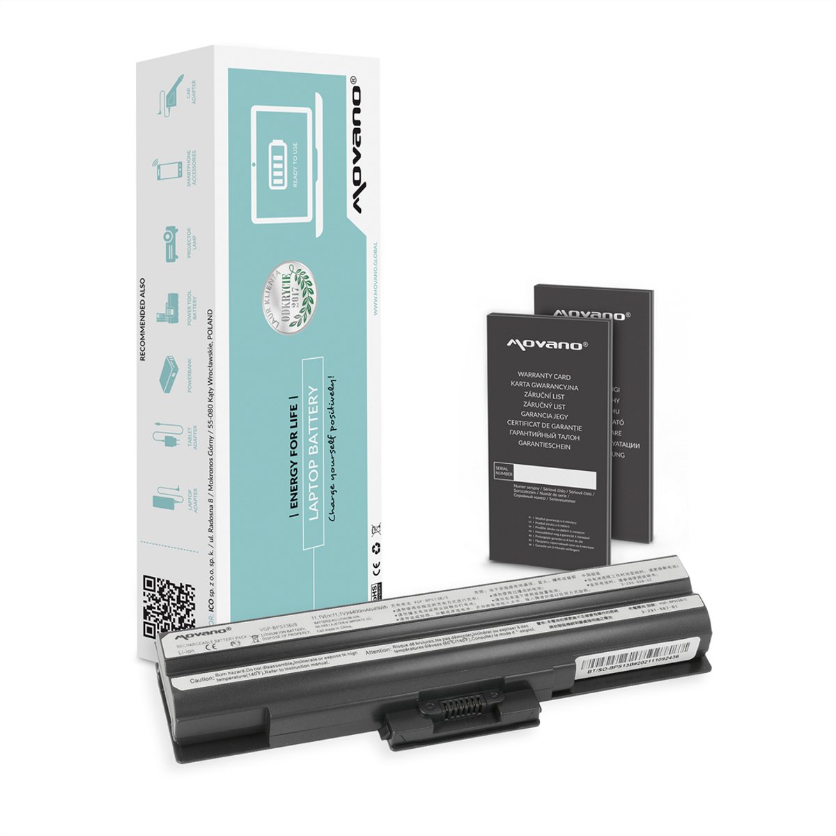 Movano Serie - Laptop Accu - VGP-BPS13 - VGP-BPS21B - Sony Vaio PCG VGN