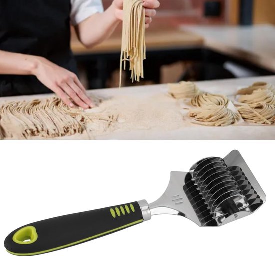 Noodle Cutter van RVS - Pasta Snijder voor Spaghetti, Fettuccine en Tagliatelle - Keuken Gereedschap voor Thuis Koken van Merkloos — afbeelding 5