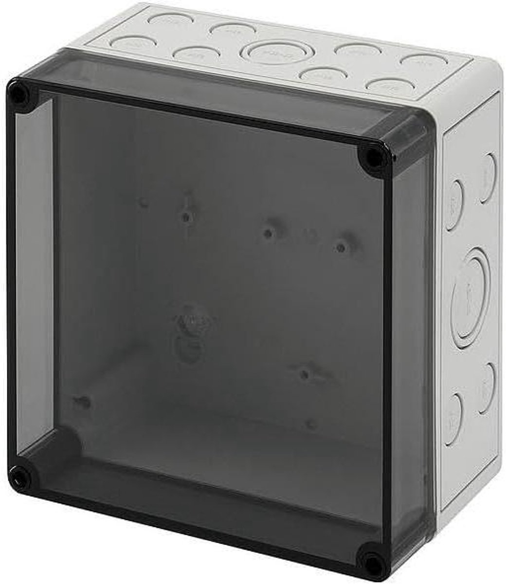 Installatiekist - Verdelerskast Elektrische behuizing - Elektrische Installatie - Robuuste Constructie - 180 x 182 x 111 mm - Lichtgrijs