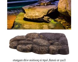 Resin Turtle Drijvend Eiland voor Aquariums - Magnetische Basking Ramp voor Schildpadden
