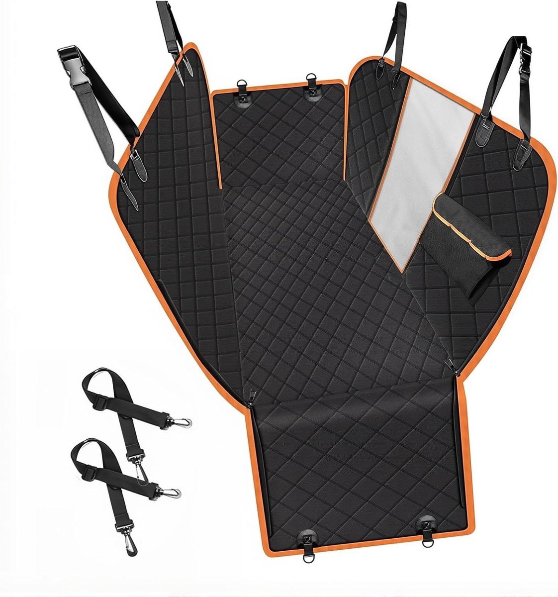 Hondendeken Auto - Hondenmat Achterbank - Reizen met Huisdier - Waterdicht Krasbestendig - 137x147cm - Zwart