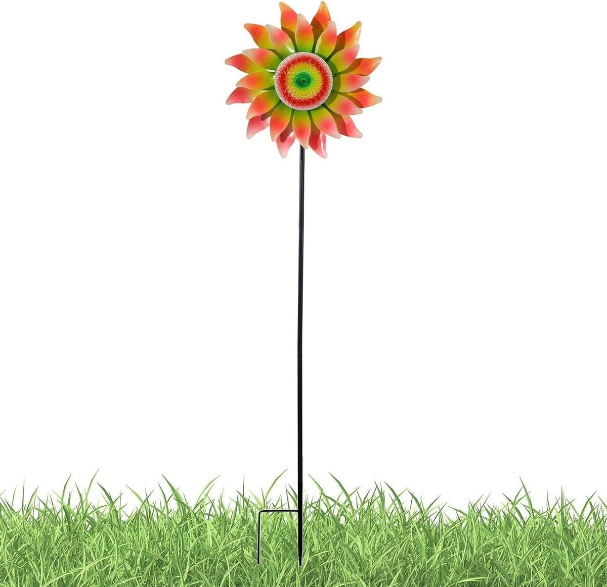 Windspinners Tuindecoratie - Buiten Pinwheels - Tuin Verfraaien - Roestbestendig Metaal - 29 cm Diameter - Herfstkleuren